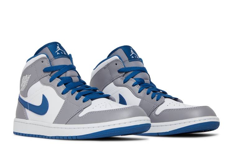 JORDAN 1 MID TRUE BLUE CEMENT (GS)