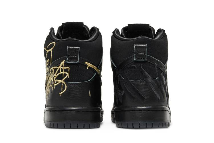 Nike Sb Dunk High Faust Black Gold