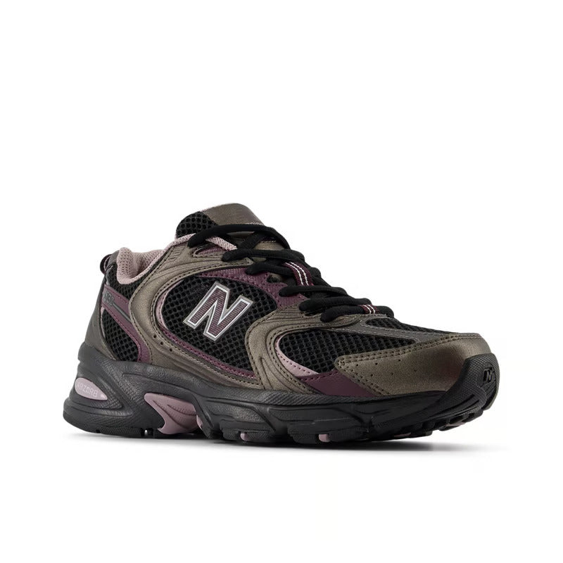 530 Shoes - Black with Black Metallic and Plum Brown