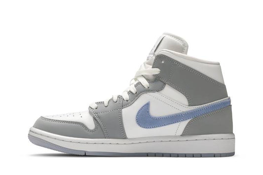 JORDAN 1 MID WOLF GREY ALUMINIUM